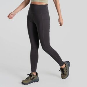 Craghoppers Insect Lead Dark Gray Athletic Leggings Size US 4